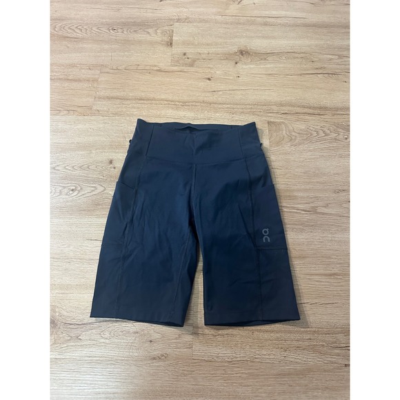 On Running Pants - On Running Active Shorts Womens XS Black High Rise Biker Running Pocket